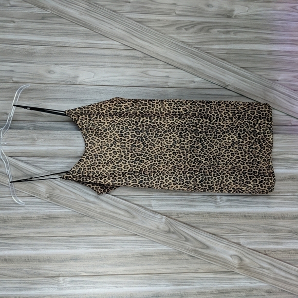 Vassarette Women's Animal Print Spaghetti Strap Night Gown Size 36 - Picture 1 of 5